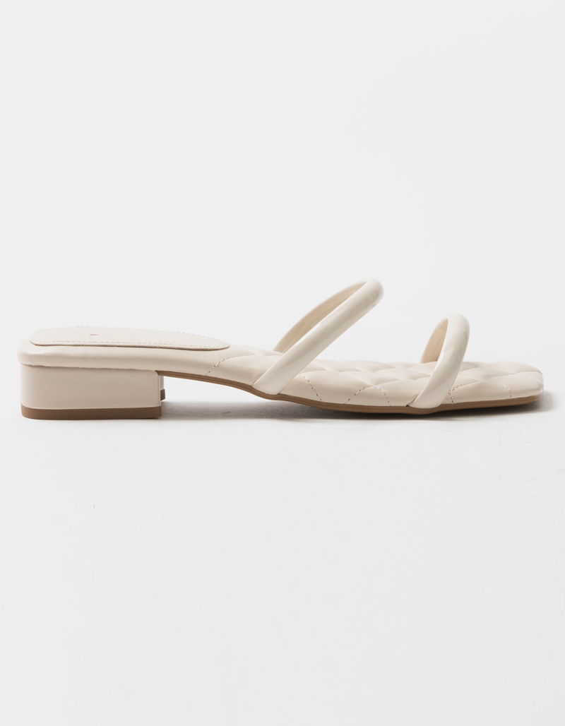 DELICIOUS Square Toe Block Heel Womens Sandals image number 1