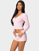 EDIKTED Rebekah Ribbed Top image number 4