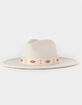 Geo Trim Faux Wool Panama Womens Hat image number 4