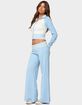 EDIKTED Clarisse Stripey Flared Knit Pants image number 4