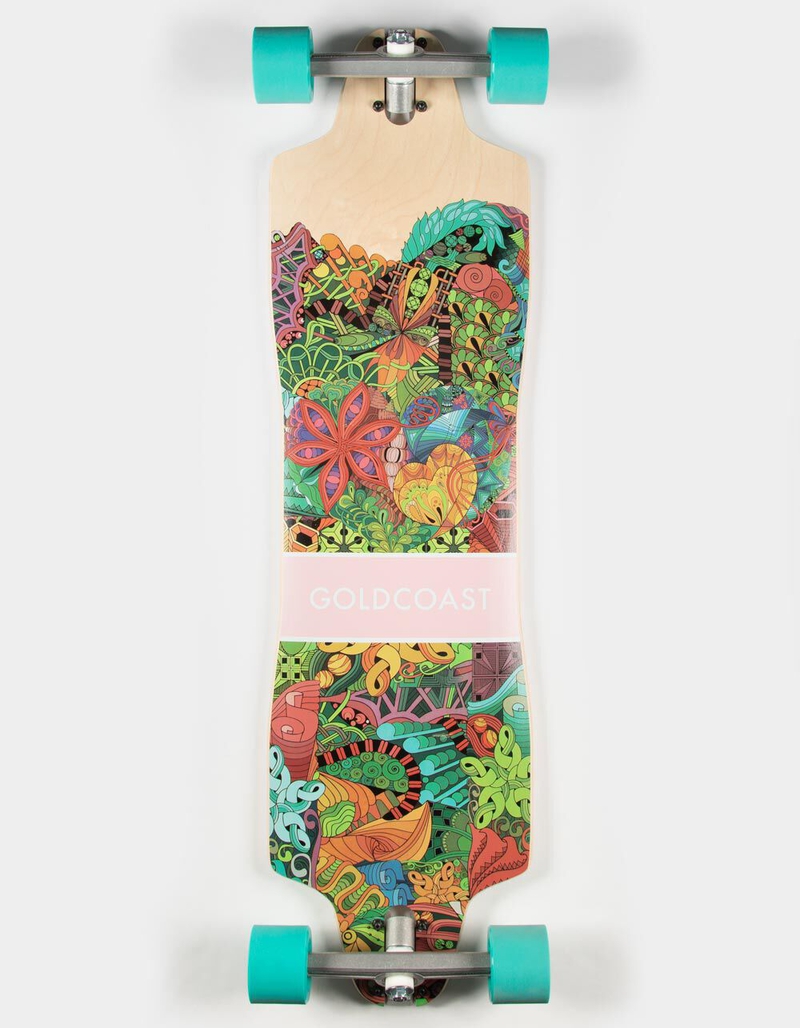GOLDCOAST Namaste 36" Drop Through Longboard Skateboard image number 0