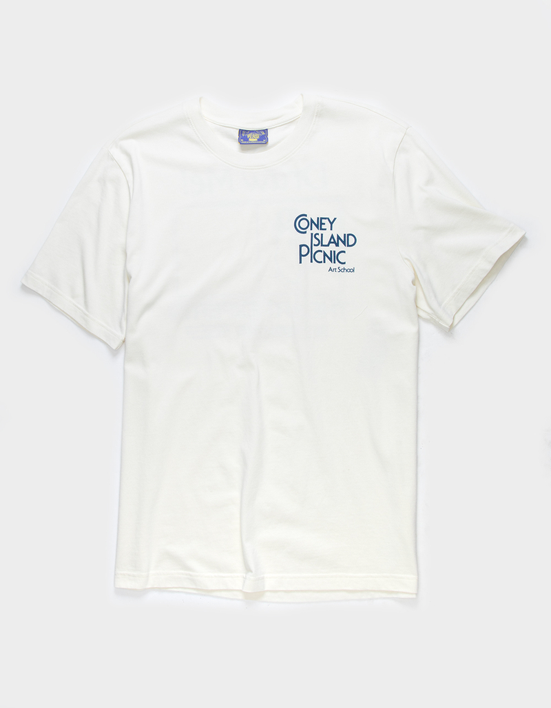 CONEY ISLAND PICNIC Art School Mens Tee image number 1