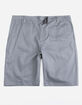 BLUE CROWN Classic Charcoal Mens Chino Shorts image number 1