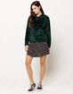 THE NORTH FACE Furry Fleece Quarter Zip Ponderosa Green Womens Sweatshirt image number 4