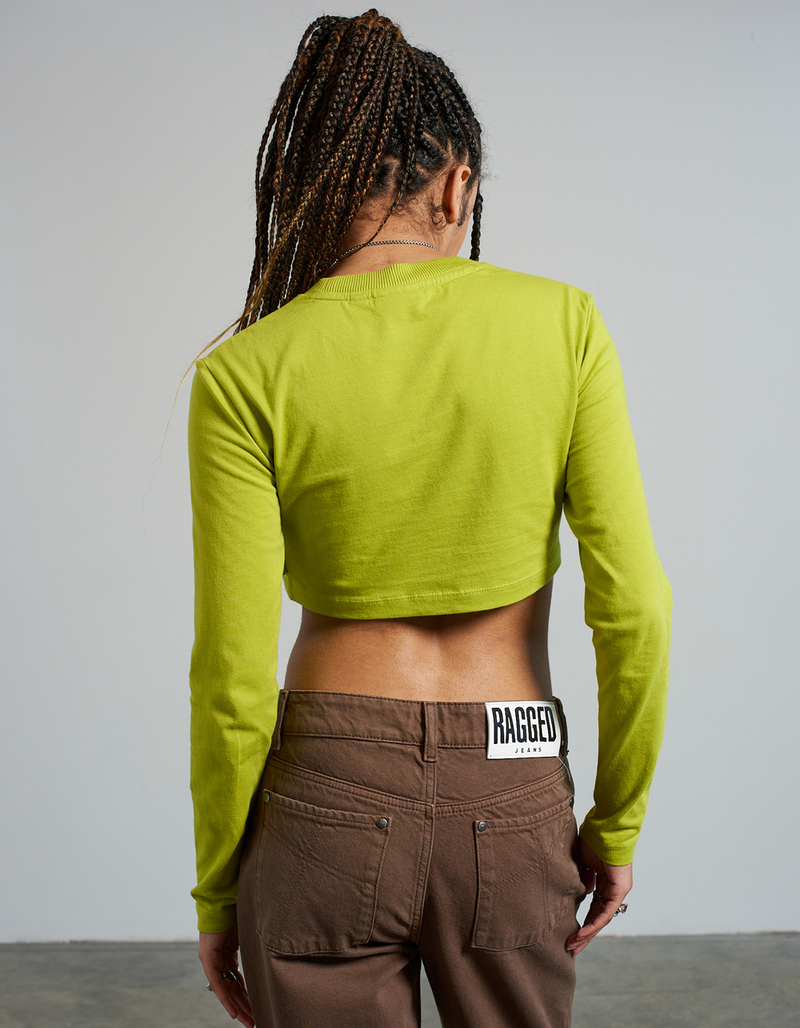 THE RAGGED PRIEST Alien Diamante Womens Cropped Tee image number 1
