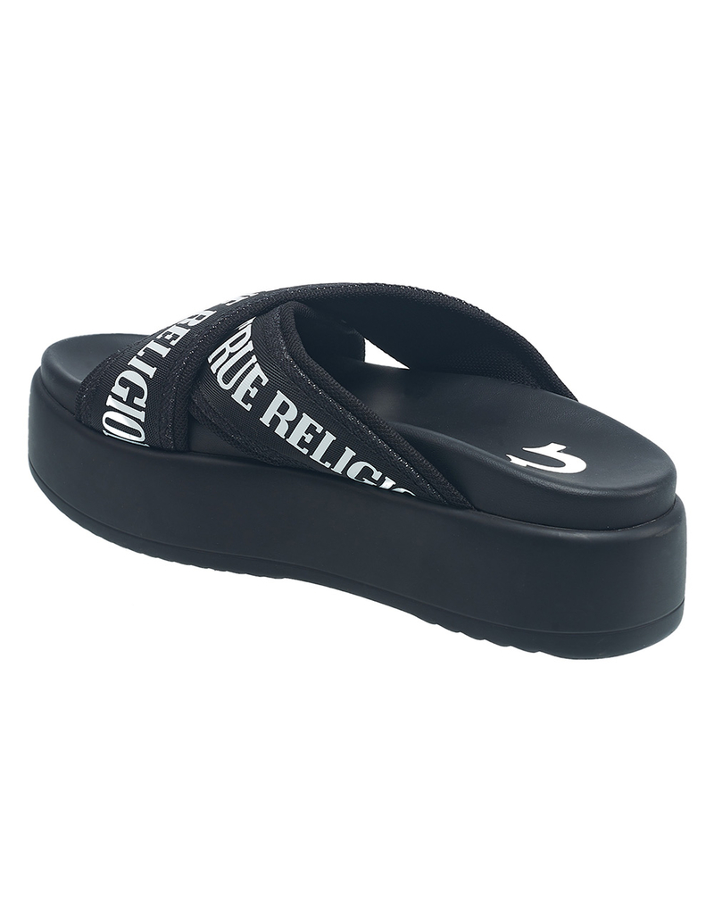 TRUE RELIGION Alia Cross Strap Slip-On Womens Platform Sandal image number 2