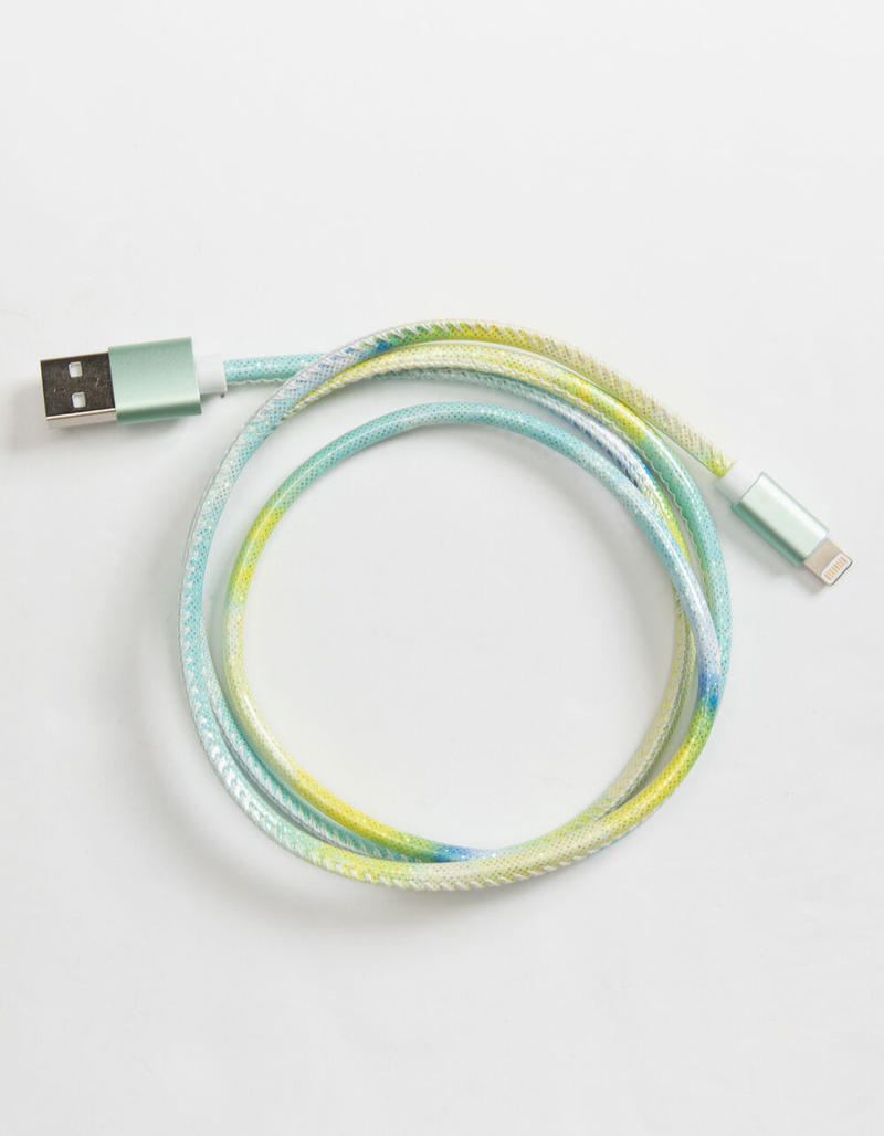 URBAN SOUL 3 Foot Tie Dye Charging Cable image number 0
