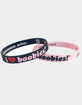 KEEP A BREAST I Love Boobies! 2 Pack Mini Bracelets image number 1