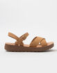 SODA Ankle Strap Womens Mini Flatform Sandals image number 2