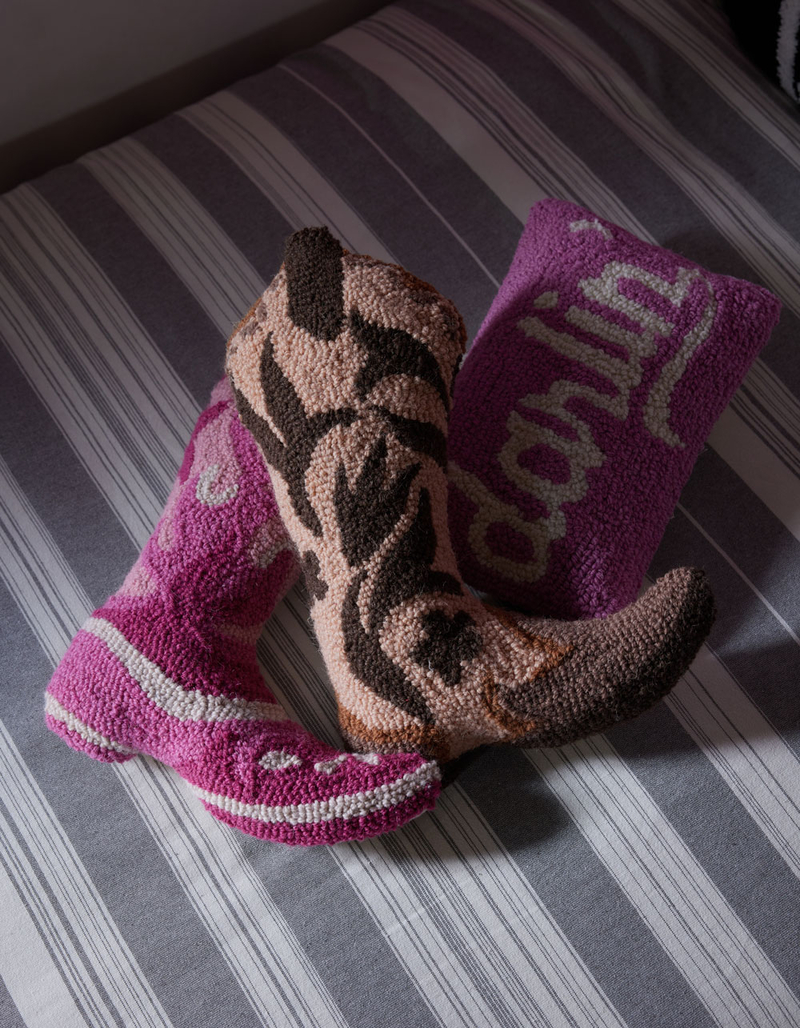 TILLYS HOME Cowboy Boot Hook Pillow image number 3