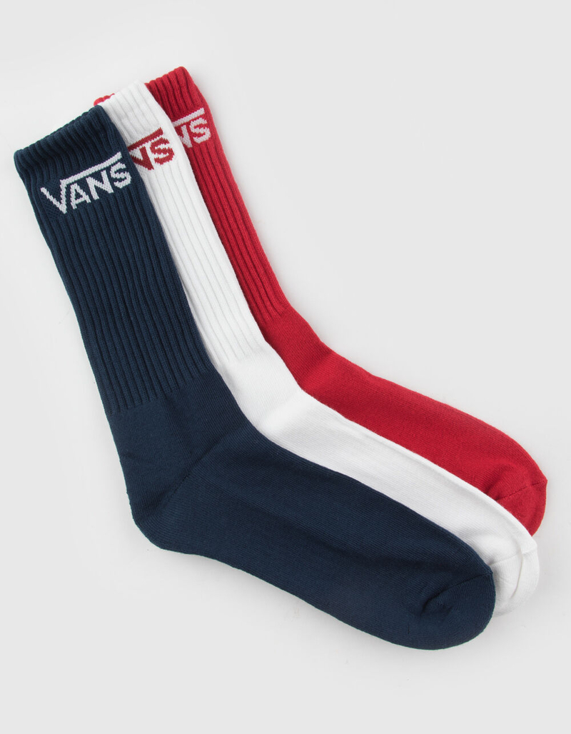 VANS 3 Pack Classic Mens Crew Socks image number 0
