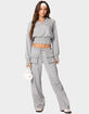 EDIKTED Bailey French Terry Cargo Pants image number 2