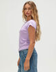 FULL TILT Orchid Womens Baby Tee image number 3