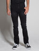 RSQ London Moto Black Mens Skinny Stretch Jeans image number 1