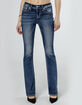 MISS ME Fleur De Lis Womens Bootcut Jeans image number 1