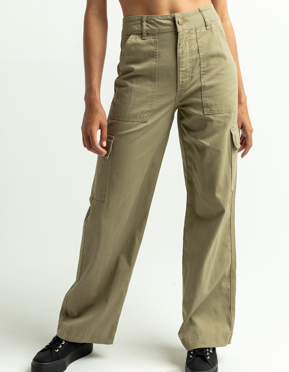 FULL TILT Wide Leg Womens Cargo Pants 