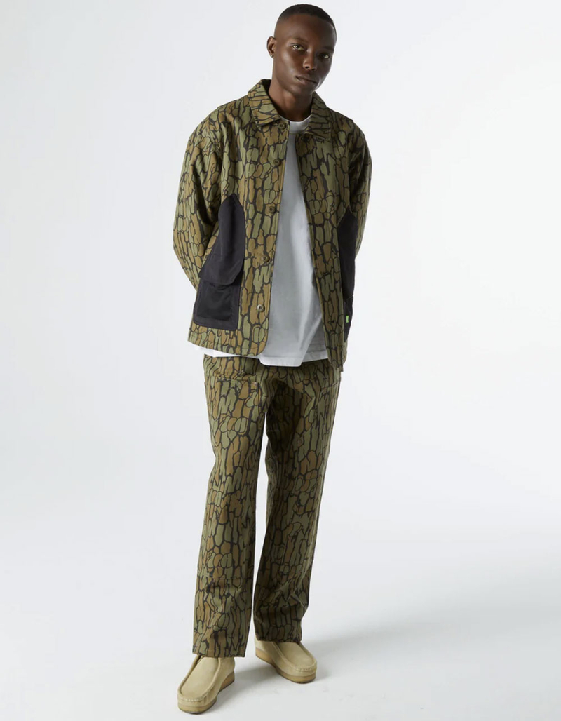 HUF Hudson Camo Work Mens Jacket image number 7
