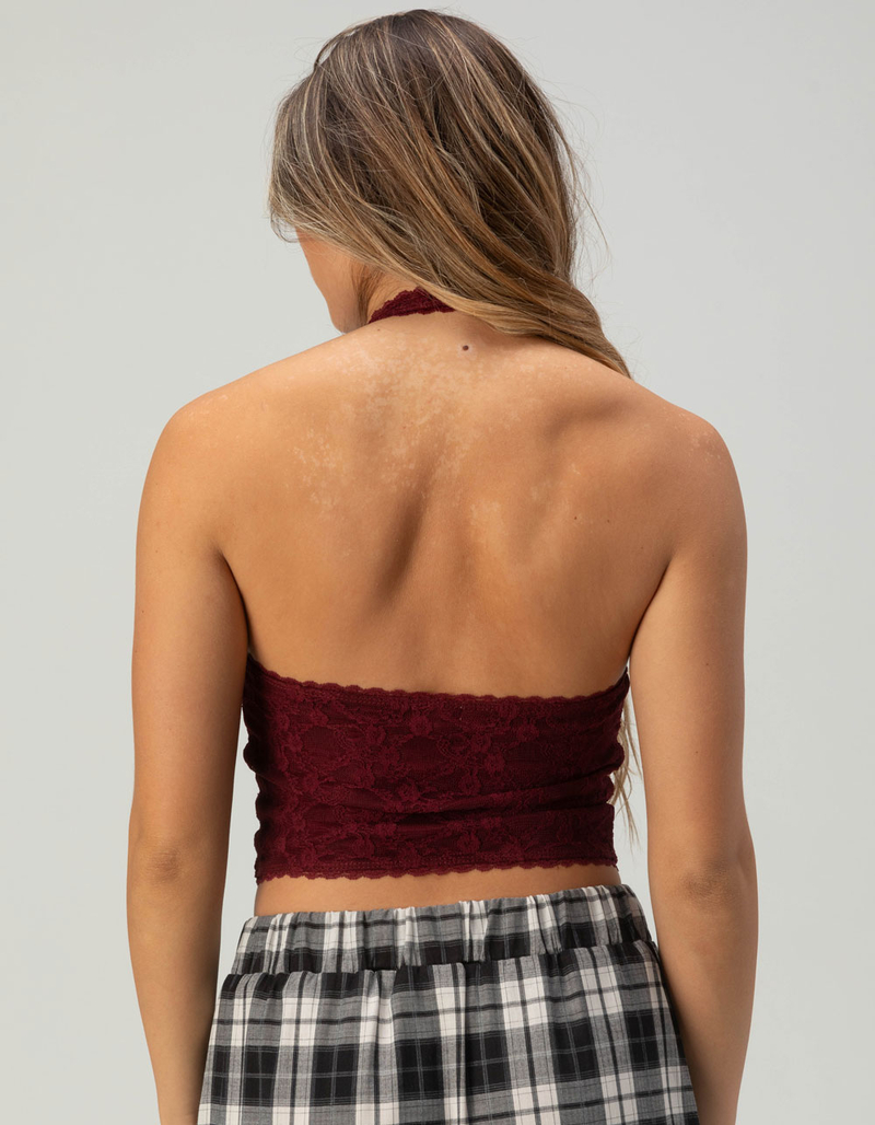 WEST OF MELROSE Lace Womens Halter Top image number 3