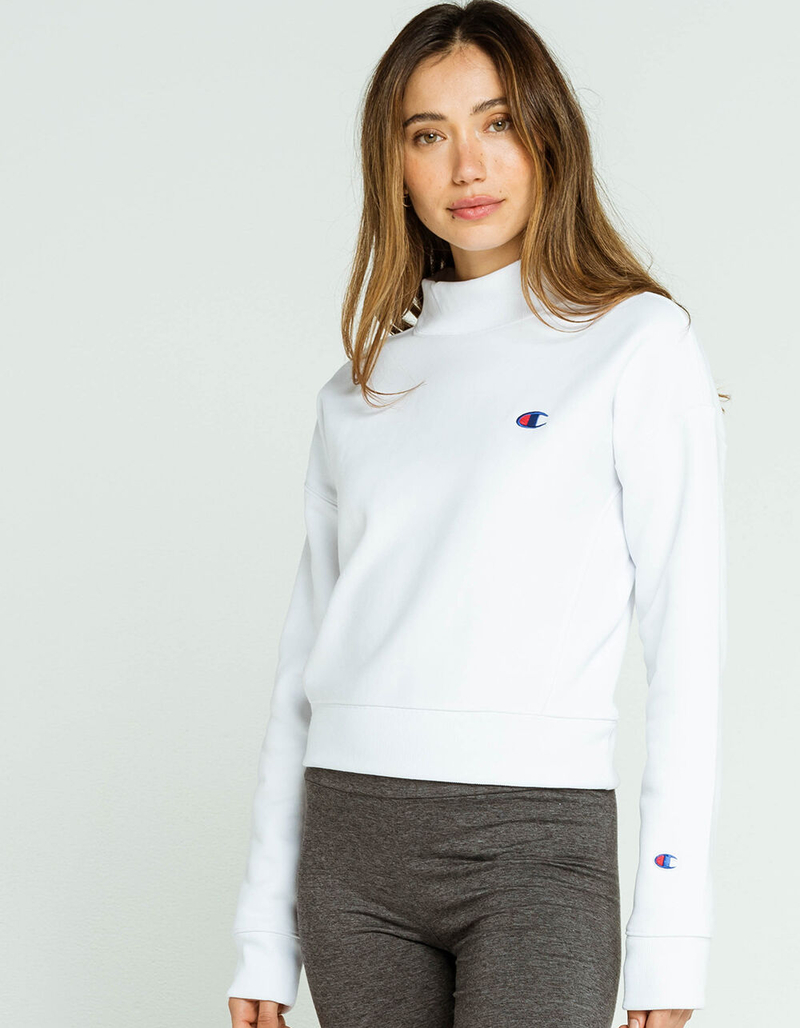 CHAMPION Reverse Weave Mock Neck Womens Sweatshirt image number 1