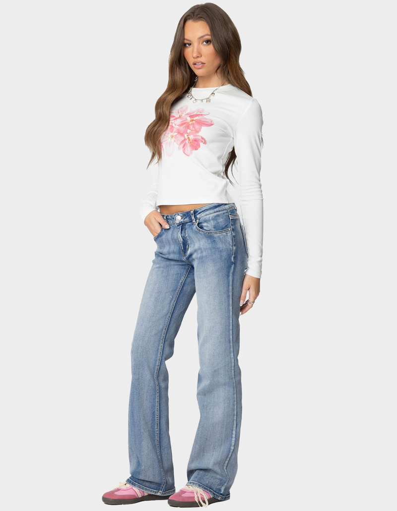 EDIKTED Blossom Long Sleeve Tee image number 3