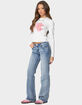 EDIKTED Blossom Long Sleeve Tee image number 4