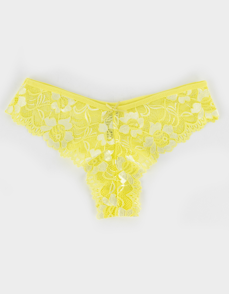 SPREE INTIMATES Scallop Lace Thong image number 0