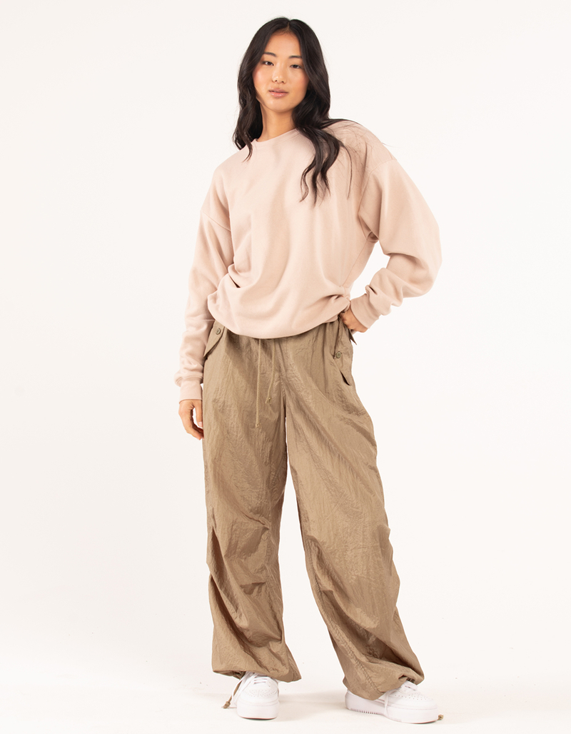 FULL TILT Essentials Womens Oversized Crewneck Sweatshirt image number 6