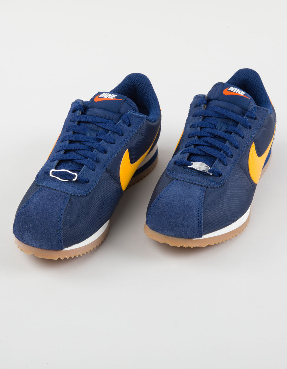 NIKE Cortez Textile Womens Shoes - NAVY/YELLOW | Tillys