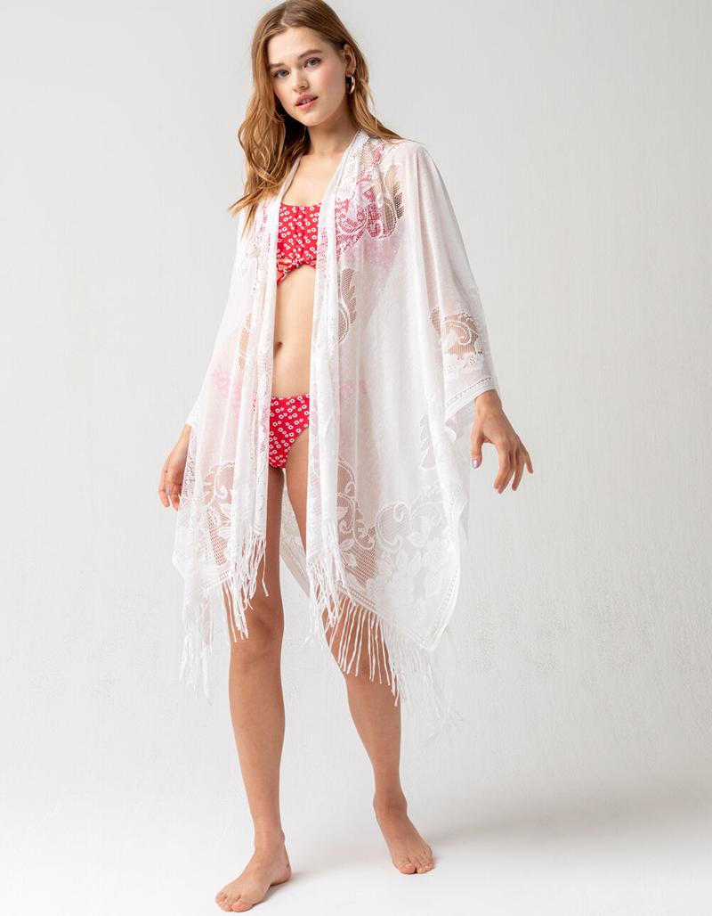 DO EVERYTHING IN LOVE Lace Womens Kimono image number 0