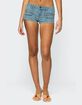 EDIKTED Cargo Pockets Denim Micro Shorts image number 1