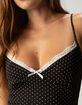 FULL TILT Womens Polka Dot Mesh Dress image number 2