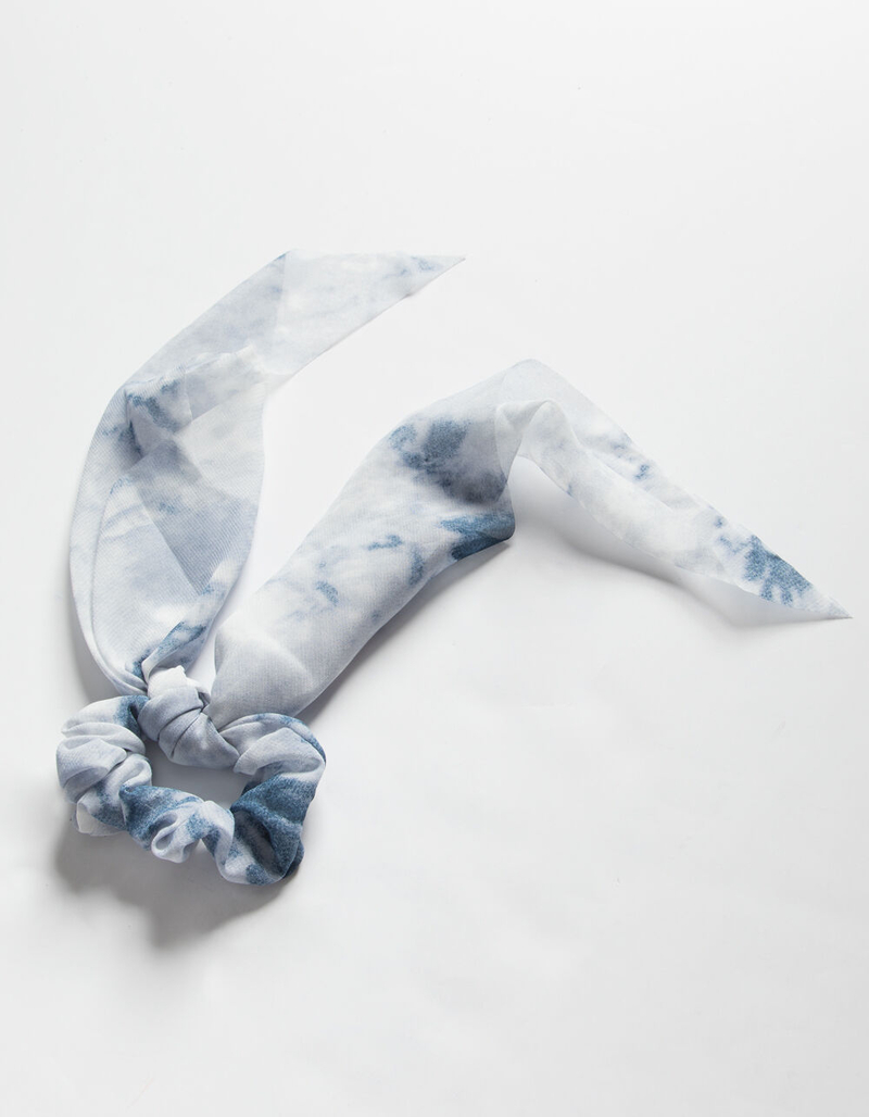 FULL TILT Tie Dye Pony Blue Scrunchie image number 0