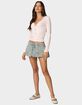 EDIKTED Madeline Lace Trim Ribbed Top image number 4