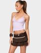 EDIKTED Fran Lacey V-Neck Tank Top image number 2