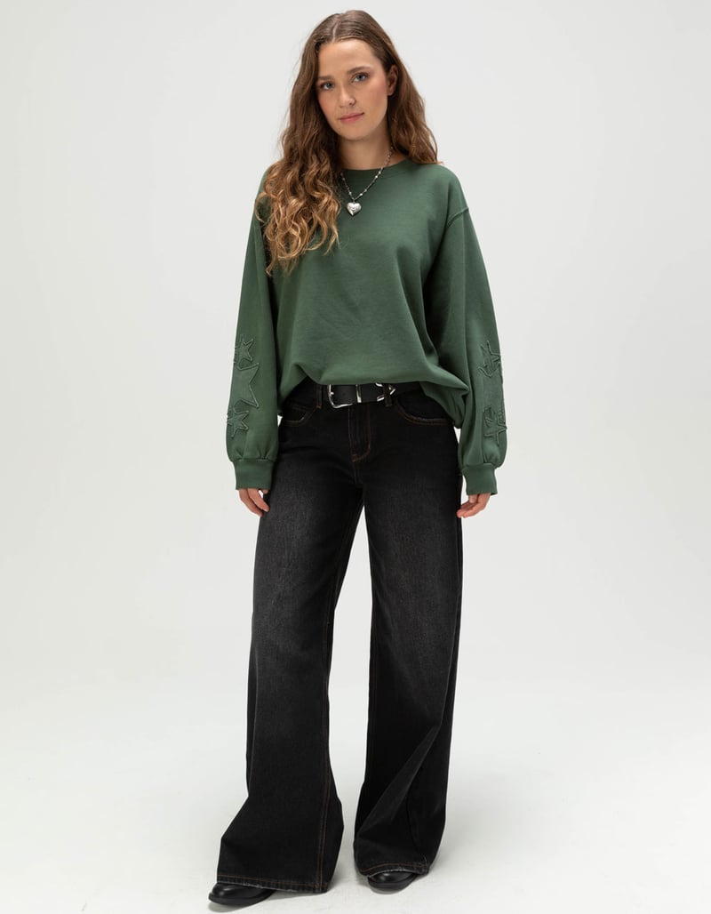 NECTAR CLOTHING Star Womens Crewneck Sweatshirt image number 1