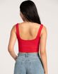 FULL TILT Seamless Notch Neck Womens Tank Top image number 3