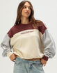 BILLABONG Get It Colorblock Womens Crewneck Sweatshirt image number 1