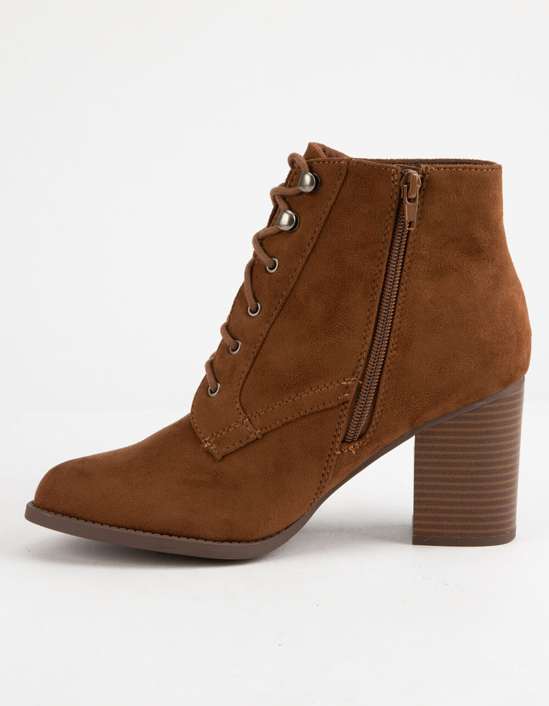 SODA Lurk Chestnut Womens Heeled Booties image number 2