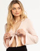 WEST OF MELROSE Tie Front Womens Top image number 1