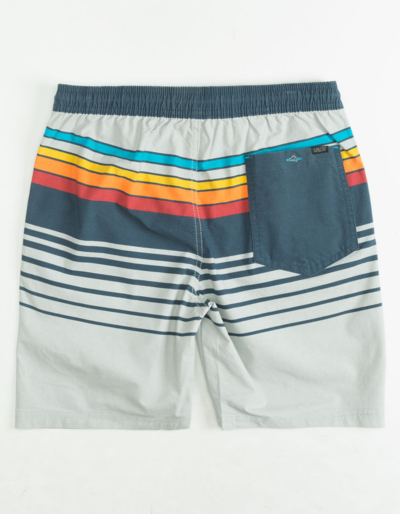 VALOR Fred Stripe Boys Volley Shorts image number 1