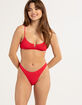 RSQ Ruffle Cheekier High Leg Bikini Bottoms image number 1
