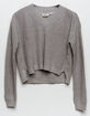 ECO BY DESIGN Recycled V Neck Womens Gray Sweater image number 5