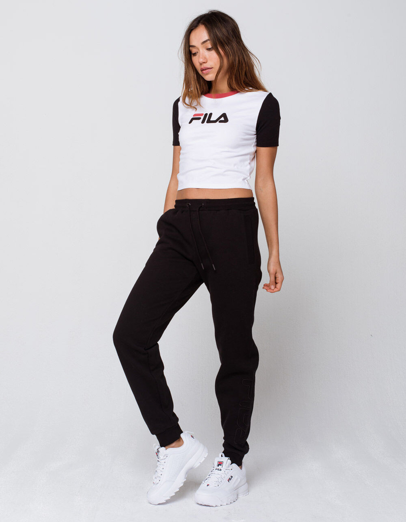 FILA Mitsu Black Womens Jogger Pants image number 0