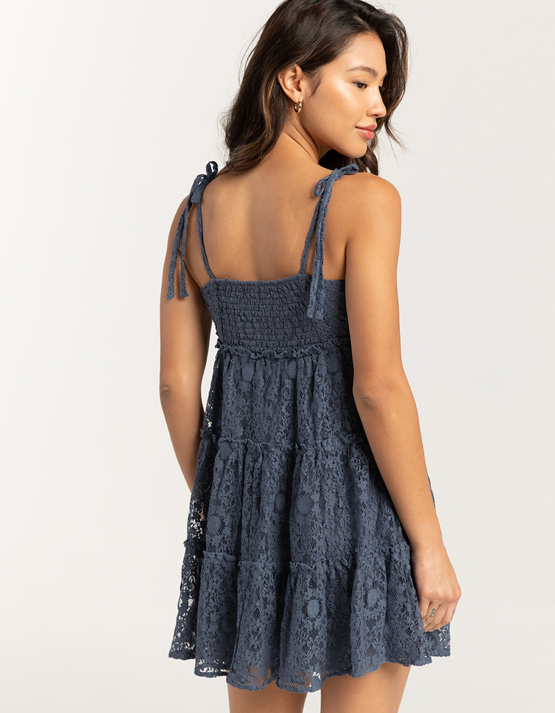 RSQ Womens Lace Tier Slip Dress image number 3