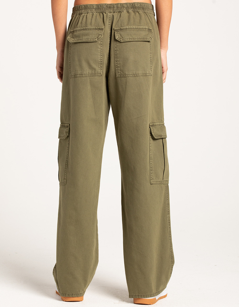 RSQ Womens Mid Rise D Ring Cotton Cargo Pants image number 3