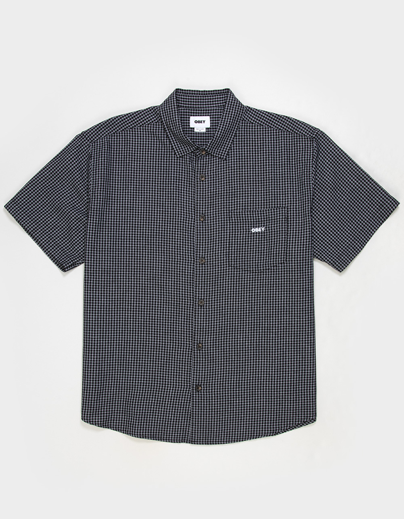 OBEY Bigwig Frank Mens Button Up Shirt image number 0
