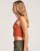FULL TILT Seamless Chevron Womens Crop Tank Top image number 2