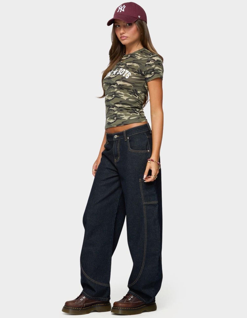 EDIKTED Nika Camo Cowboys Tee image number 3