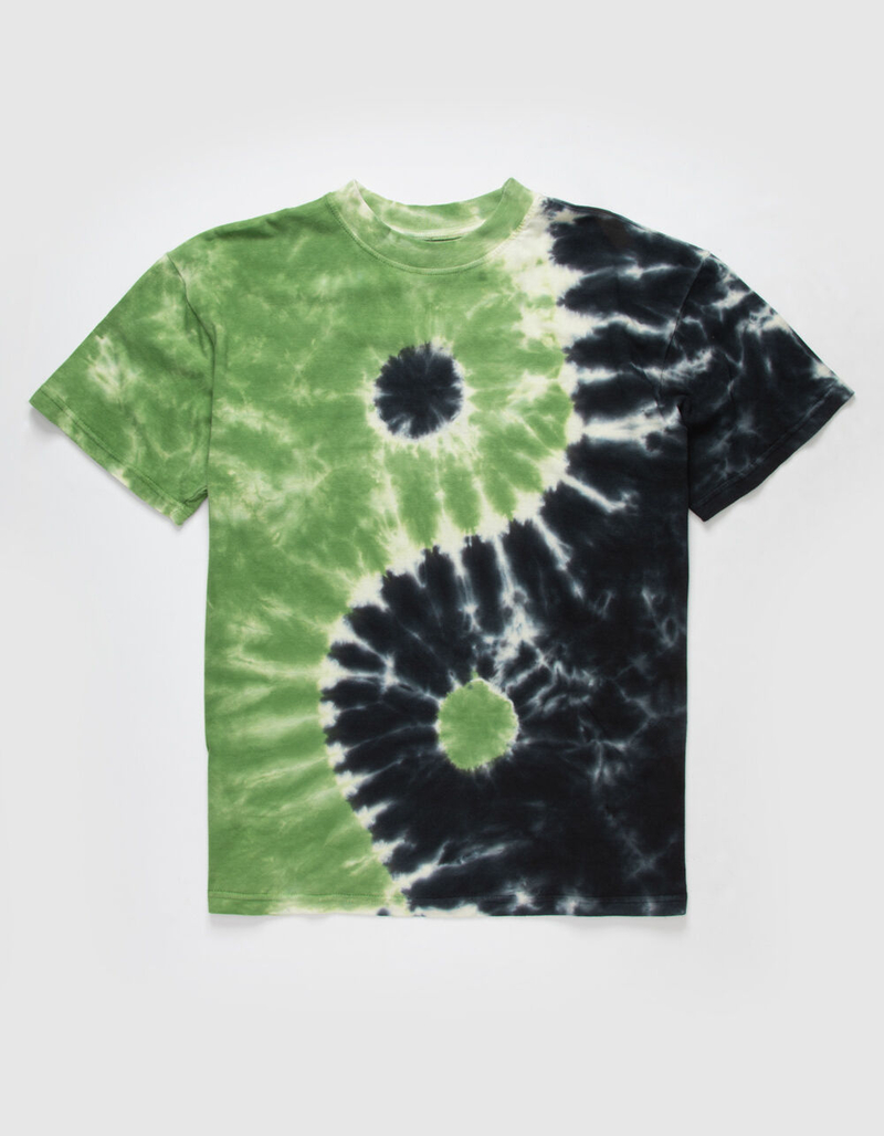 SUPER MASSIVE Yin & Yang Tie Dye Mens T-Shirt image number 0