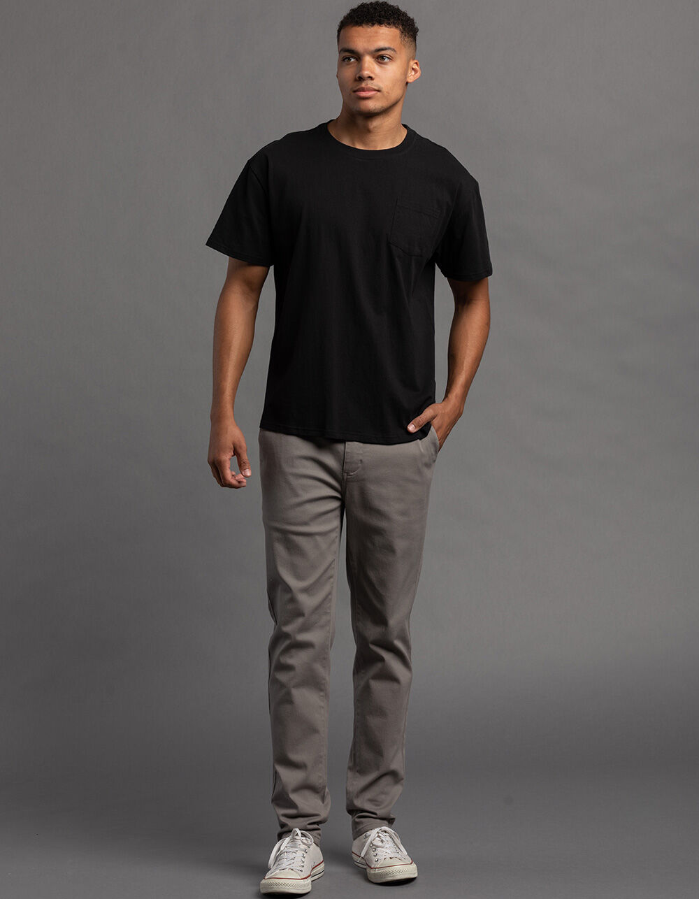 RSQ Mens Smoke Skinny Chinos - SMOKE 